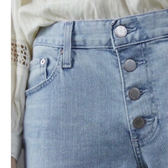 Anthropologie Nolan Ankle Exposed Button Fly Petite Jeans Coastal Cowgirl size31 - Picture 3 of 8